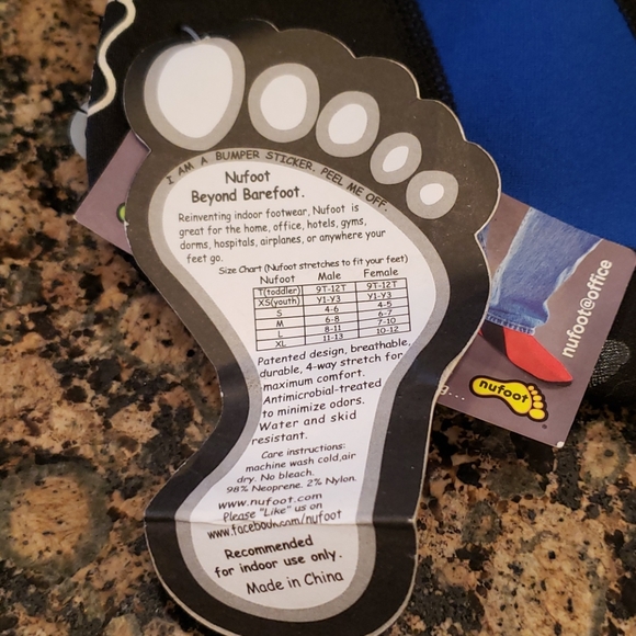 Nufoot Slip Resistant Indoor Slippers Large - Picture 3 of 4